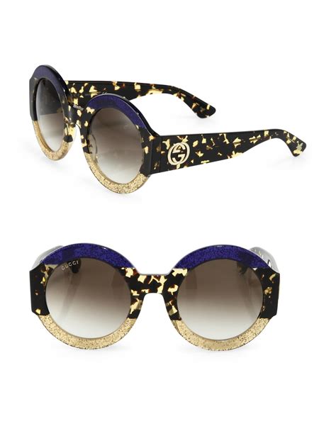 gucci 51mm oversize round sunglasses|gucci oversized square acetate sunglasses.